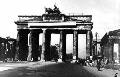 WWII Kilroy Was Here Berlin Bombed  The Brandenburg Gate