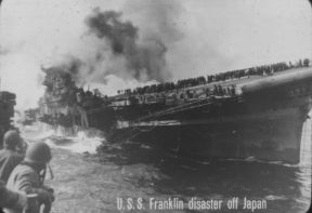 U. S. S. FRANKLIN DISASTER OFF JAPAN